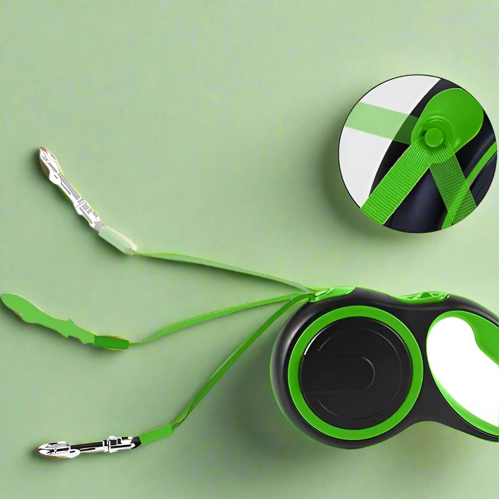 Laisse de chien - MaxLeash™ - Vert - Bulle de Chien