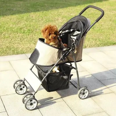 Poussette pour Chien - PetStroller™ - Beige - Bulle de Chien
