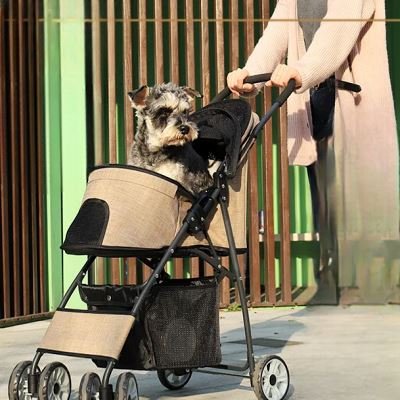 Poussette pour Chien - PetStroller™ - Beige - Bulle de Chien