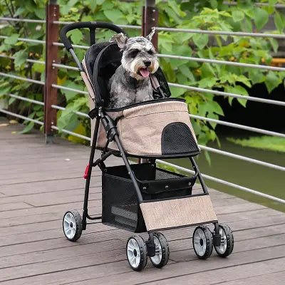 Poussette pour Chien - PetStroller™ - Beige - Bulle de Chien